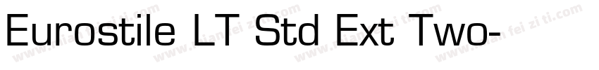 Eurostile LT Std Ext Two字体转换